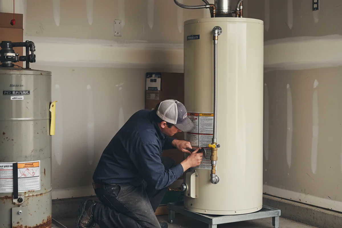 Water heater and shutoff valve replacement in Doylesburg